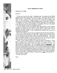 PKD Otaku # 12 - February 2004 1 a Question of Chronology: 1955 – 1958 Frame