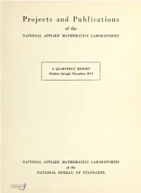 Projects and Publications of the Applied Mathematics