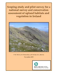 Scoping Study and Pilot Survey for a National Survey and Conservation Assessment of Upland Habitats and Vegetation in Ireland