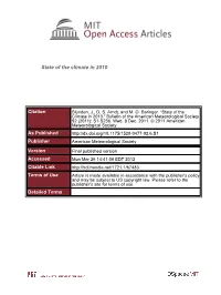 State of the Climate in 2010