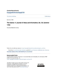 The Gamut: a Journal of Ideas and Information, No. 30, Summer 1990