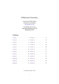 Differential Geometry