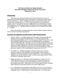 General Services Administration Fleet AFV Program Report for Fiscal Year 2010 February 8, 2011