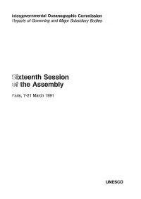 IOC. Reports of Governing and Major Subsidiary Bodies; Vol.:37; 1991