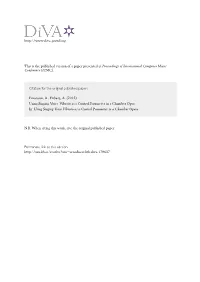 Using Singing Voice Vibrato As a Control Parameter in a Chamber Oper