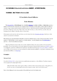 I Correlative-Based Fallacies