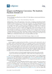 Imagery and Religious Conversion. the Symbolic Function of Jonah 1:13