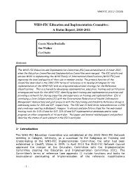 Whofic2011eicstatusreport20