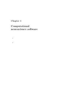 Computational Neuroscience Software