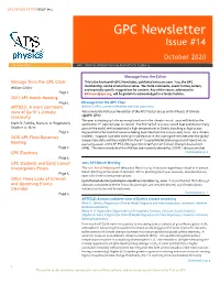 Gpc Newsletter Issue #14