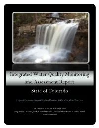 Integrated Water Quality Monitoring and Assessment Report Summarizes Water Quality Conditions in the State of Colorado