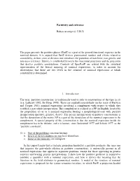 Partitivity and Reference Boban Arsenijević, LUCL the Paper