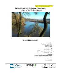 Sacramento River Ecological Flows Study: State of the System Report