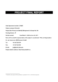 Project Final Report