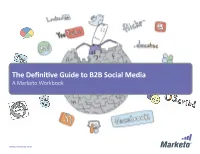 The Definitive Guide to B2B Social Media by Marketo Workbook