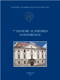 7Th Danube Academies Conference