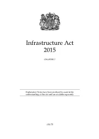 Infrastructure Act 2015