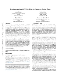 Understanding GCC Builtins to Develop Better Tools