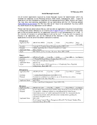 15 February 2010 Swale Borough Council List of Current Applications