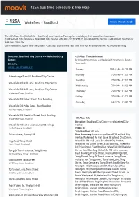 425A Bus Time Schedule & Line Route