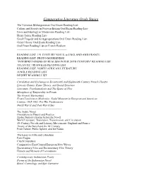 Comparative Literature Orals Topics