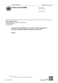 General Assembly Distr.: General 16 February 2021