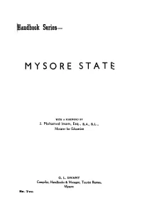 Mysore State