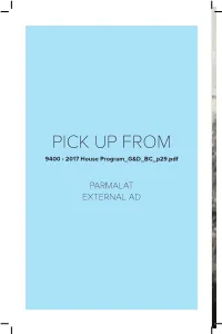 Parmalat External Ad Production Sponsor