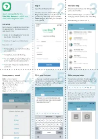 Quick Start Guide for the Live Blog Reporter Mobile