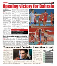 Tour Convinced Contador It Was Time to Quit