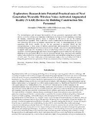 Exploratory Research Into Potential Practical Uses Of