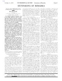 Extensions of Remarks E2213 EXTENSIONS of REMARKS