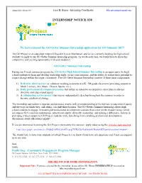 Internship Notice #38
