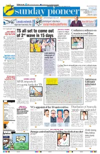 TS All Set to Come out of 2Nd Wave in 15 Days