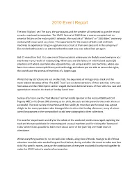 2010 Event Report