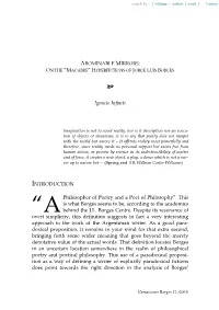 Abominable Mirrors: on the “Macabre” Hyperfictions of Jorge