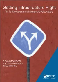 Getting Infrastructure Right the Ten Key Governance Challenges and Policy Options