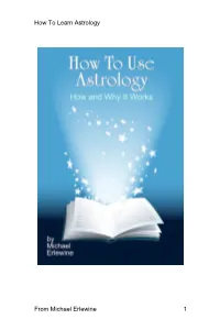 How to Learn Astrology from Michael Erlewine 1