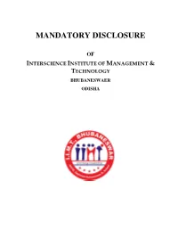 Mandatory Disclosure