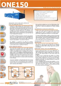 ONE150 Multi-Service Access Router