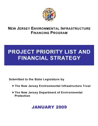 Project Priority List and Financial Strategy