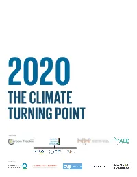 2020: the Climate Turning Point, Either in Whole Or in Part, from the Identification of Six Milestones to Guidance on Analysis of the Milestone Targets