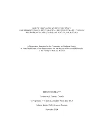Abject Utopianism and Psychic Space: an Exploration of a Psychological Process Toward Utopia in the Work of Samuel R