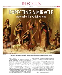 Advent by the Nativity Scene