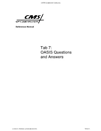 OASIS Questions and Answers