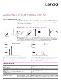 Optimized Protocol for Unstimulated Human T Cells