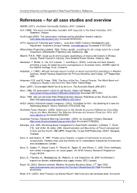 References – for All Case Studies and Overview