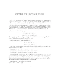Solvable and Nilpotent Groups
