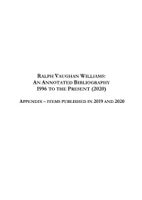 Appendix 2019 – 2020