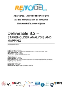 D8.2 Stakeholder Analysis and Mapping